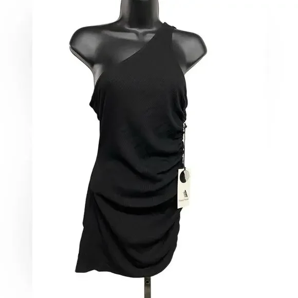 revolve one shoulder black dress Black Mini One Shoulder Dresses